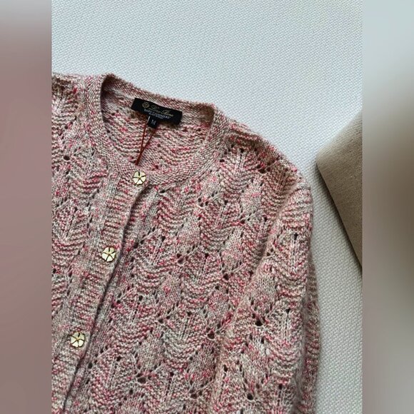 Loro Piana Verbania Linen, Silk, and Cashmere Cardigan Sweater - Picture 8 of 10